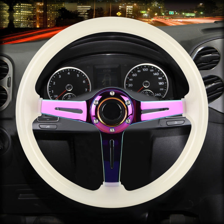 Car Universal Colorful Metal Crystal Anti-skid Steering Wheel Cover, Adaptation Steering Wheel Diameter: 38cm