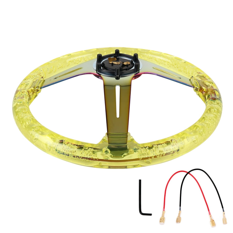 Car Universal Colorful Metal Crystal Anti-skid Steering Wheel Cover, Adaptation Steering Wheel Diameter: 38cm