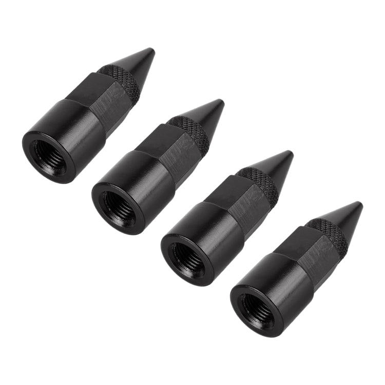 4 PCS 6-edeg Shape Gas Cap Mouthpiece Cover Tire Cap Car Tire Valve Caps