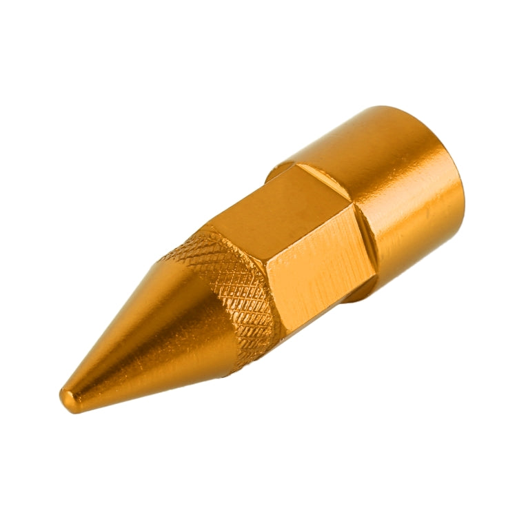 4 PCS 6-edeg Shape Gas Cap Mouthpiece Cover Tire Cap Car Tire Valve Caps