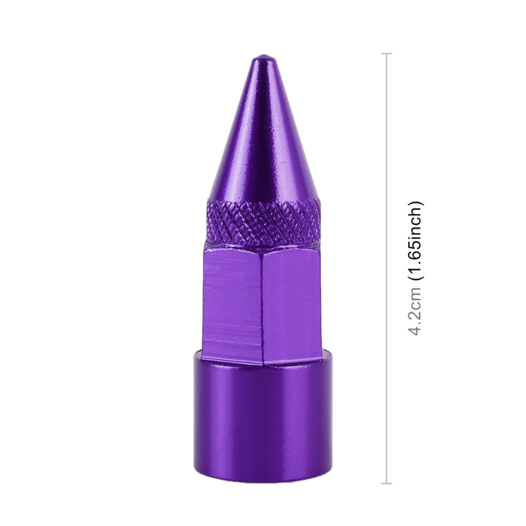 4 PCS 6-edeg Shape Gas Cap Mouthpiece Cover Tire Cap Car Tire Valve Caps