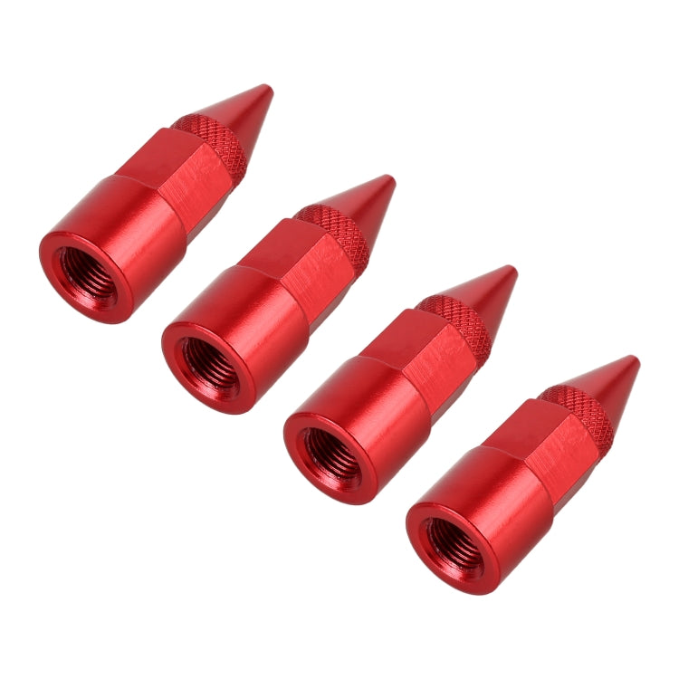 4 PCS 6-edeg Shape Gas Cap Mouthpiece Cover Tire Cap Car Tire Valve Caps