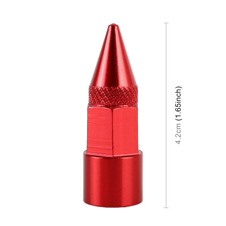 4 PCS 6-edeg Shape Gas Cap Mouthpiece Cover Tire Cap Car Tire Valve Caps