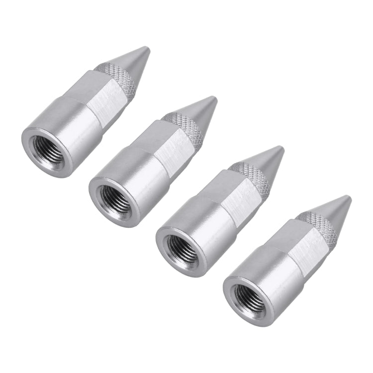 4 PCS 6-edeg Shape Gas Cap Mouthpiece Cover Tire Cap Car Tire Valve Caps