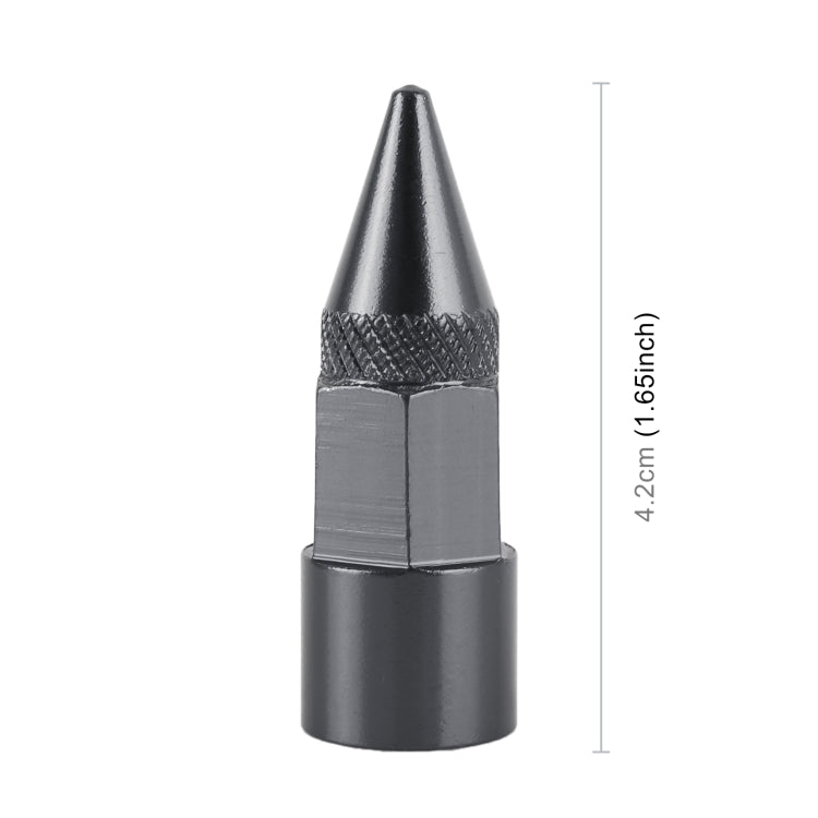 4 PCS 6-edeg Shape Gas Cap Mouthpiece Cover Tire Cap Car Tire Valve Caps