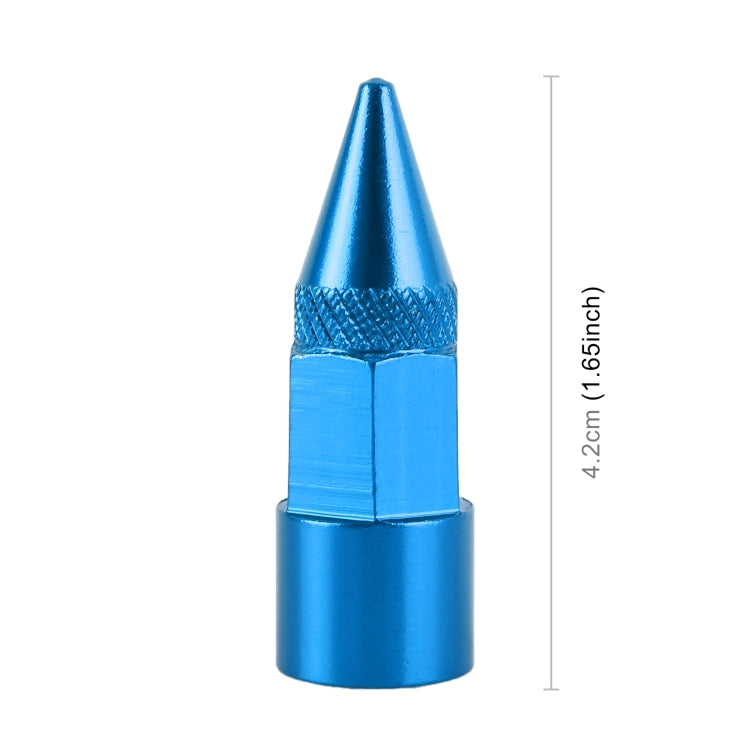 4 PCS 6-edeg Shape Gas Cap Mouthpiece Cover Tire Cap Car Tire Valve Caps