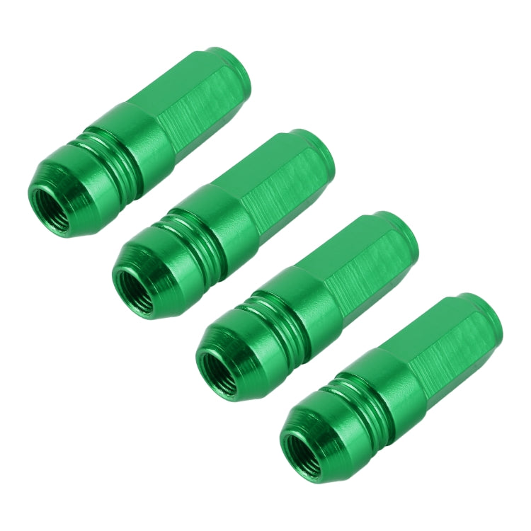 4 PCS Nut 6-edeg Shape Gas Cap Mouthpiece Cover Tire Cap Car Tire Valve Caps
