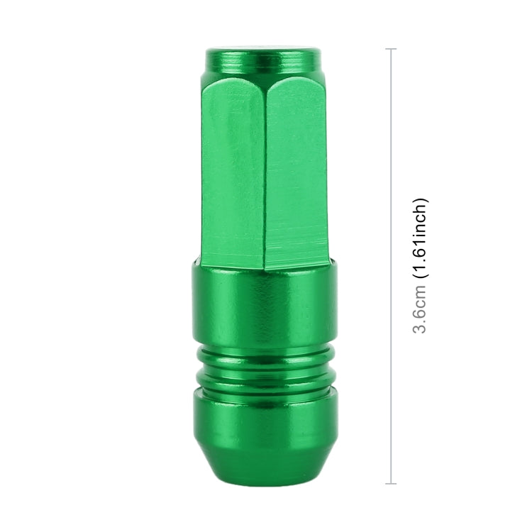 4 PCS Nut 6-edeg Shape Gas Cap Mouthpiece Cover Tire Cap Car Tire Valve Caps