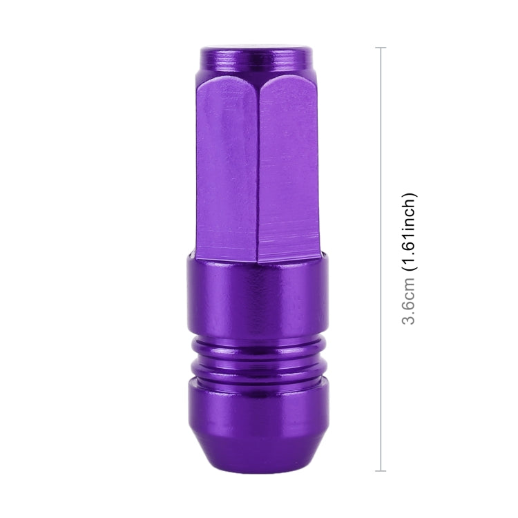 4 PCS Nut 6-edeg Shape Gas Cap Mouthpiece Cover Tire Cap Car Tire Valve Caps