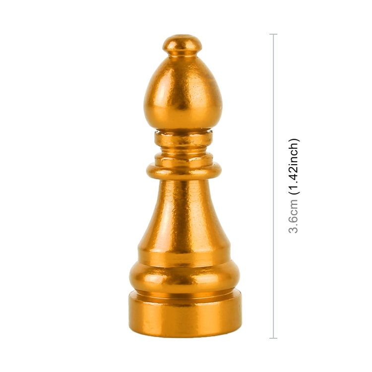 4 PCS Chess 2 Shape Gas Cap Mouthpiece Cover Tire Cap Car Tire Valve Caps