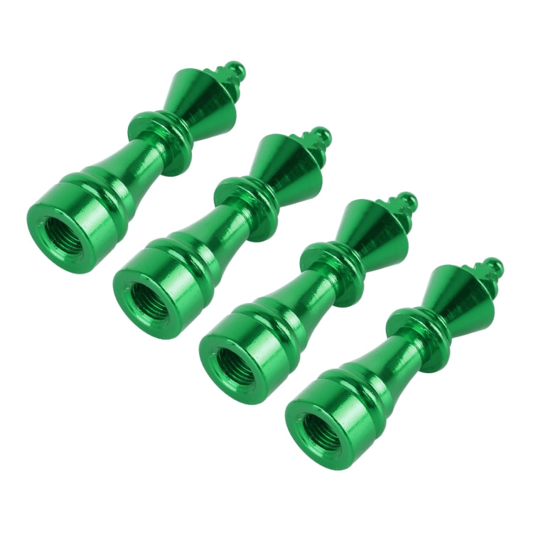 4 PCS Chess 3 Shape Gas Cap Mouthpiece Cover Tire Cap Car Tire Valve Caps