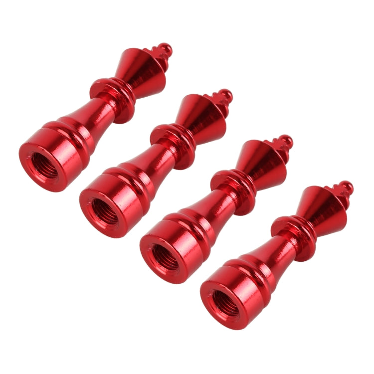 4 PCS Chess 3 Shape Gas Cap Mouthpiece Cover Tire Cap Car Tire Valve Caps