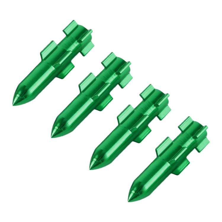 4 PCS Double Wings Shape Gas Cap Mouthpiece Cover Tire Cap Car Tire Valve Caps