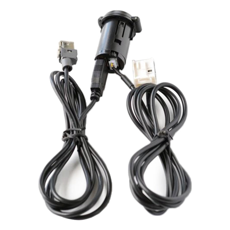 Car RD45 USB / AUX Audio Adapter Cable for Citroen C2/C5 / Peugeot 207/307/408/508/4007