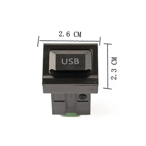 Car Center Console CD Reserved Position Modified 2.6x2.3cm USB Interface Conversion Cable Wiring Harness for Volkswagen / Audi / Skoda, Cable Length: 1m