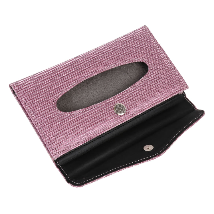 Car Magnetic Buckle Imitation Diamond Tissue Bag