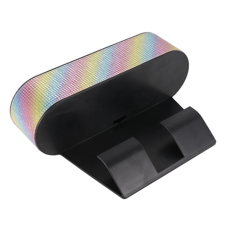 Car Lower Adjustment Imitation Diamond Storage Box with Cup Holder