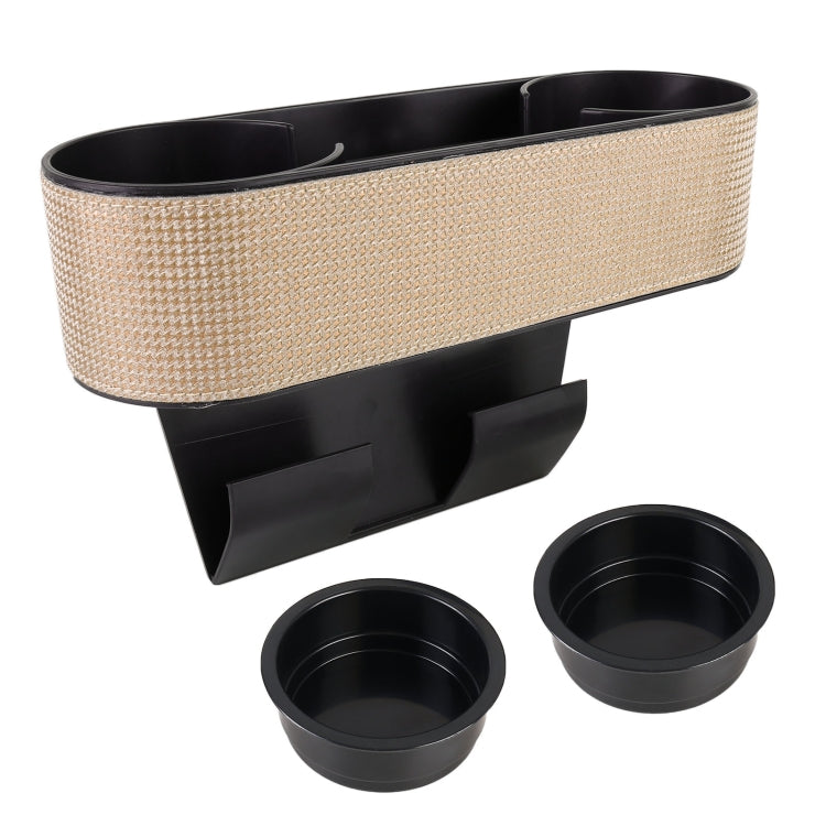 Car Lower Adjustment Imitation Diamond Storage Box with Cup Holder