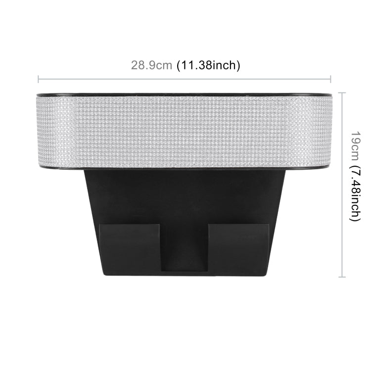 Car Lower Adjustment Imitation Diamond Storage Box with Cup Holder