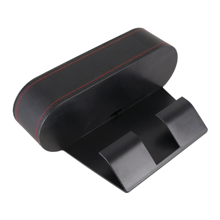 Car Lower Adjustment Leather Storage Box with Cup Holder