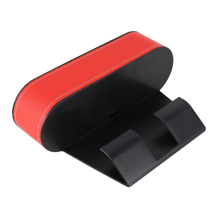 Car Lower Adjustment Leather Storage Box with Cup Holder