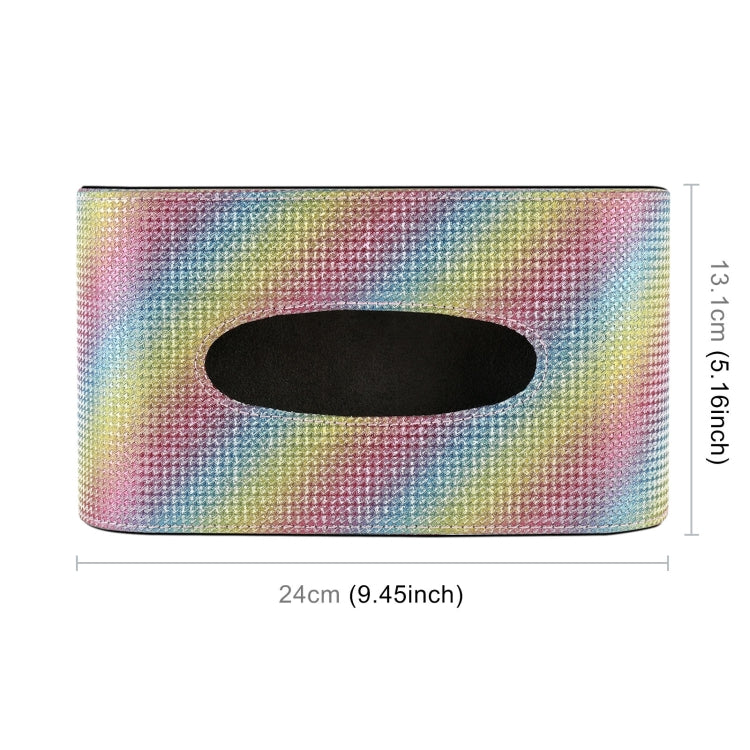 Car Imitation Diamond Tissue Storage Bag