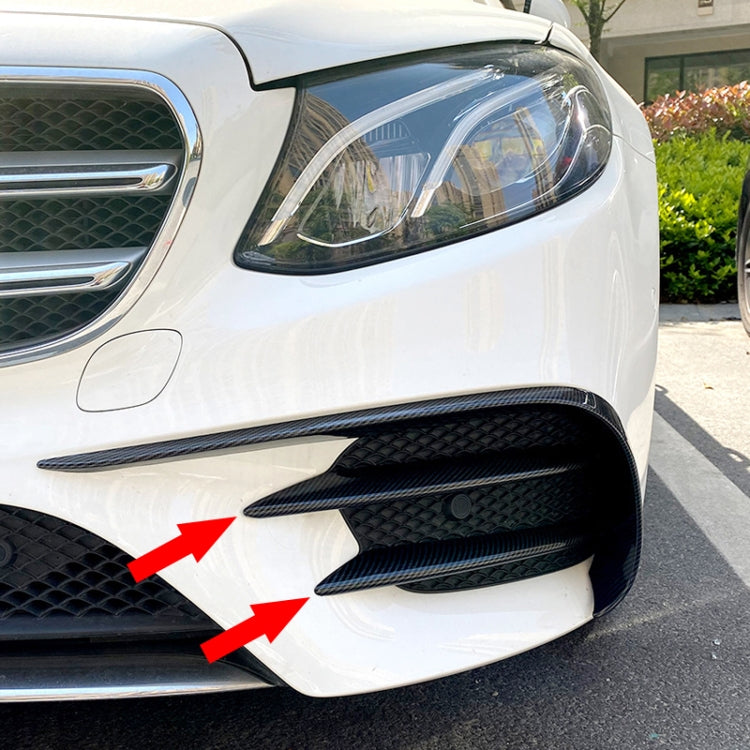 Car Front Bumper AMG Air Inlet Grille Decoration Sticker Strip for Mercedes-Benz E Class W213 2016-2020/E200/E260/E300