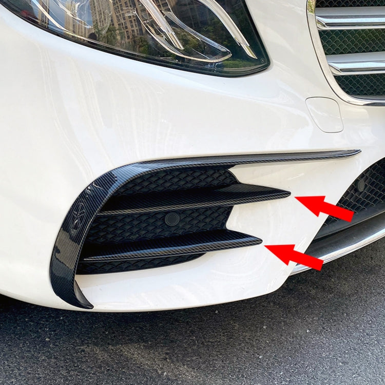 Car Front Bumper AMG Air Inlet Grille Decoration Sticker Strip for Mercedes-Benz E Class W213 2016-2020/E200/E260/E300