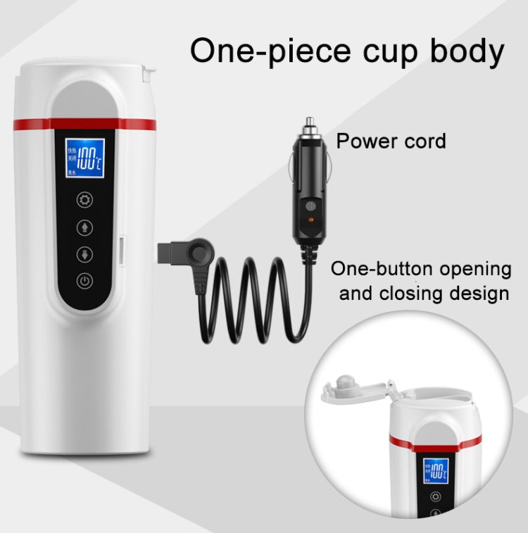 Car Heating Water Cup Large Display Smart Stainless Steel Electric Kettle