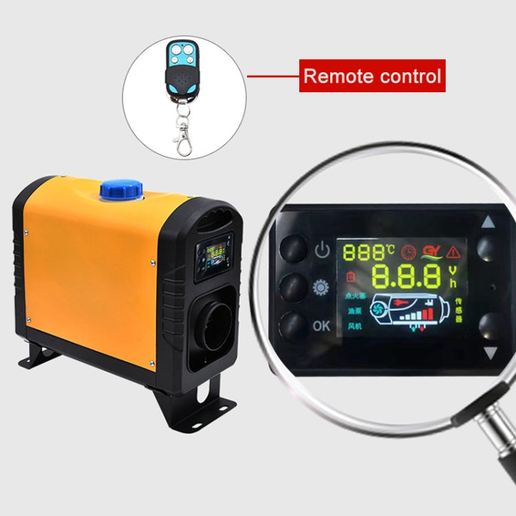 Snap-in Car Air Heater Fuel Parking Heater, Specifications: Single Hole 5000W-Liquid Crystal Switch