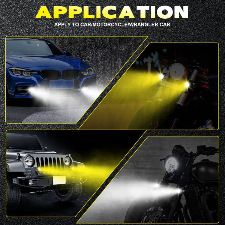 Car / Motorcycles DC9-30V / 18W / 2000LM /6000K/3000K IP67 mini LED Headlight