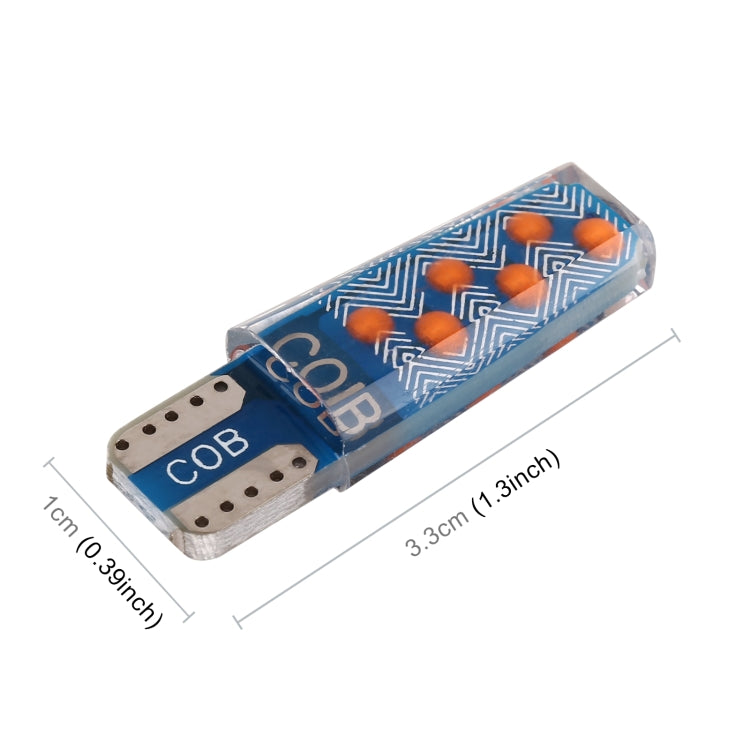 10 PCS T10 DC12V / 1.2W Car Clearance Light 12LEDs COB Lamp Beads