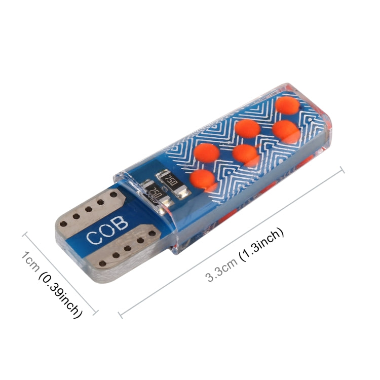 10 PCS T10 DC12V / 1.2W Car Clearance Light 12LEDs COB Lamp Beads