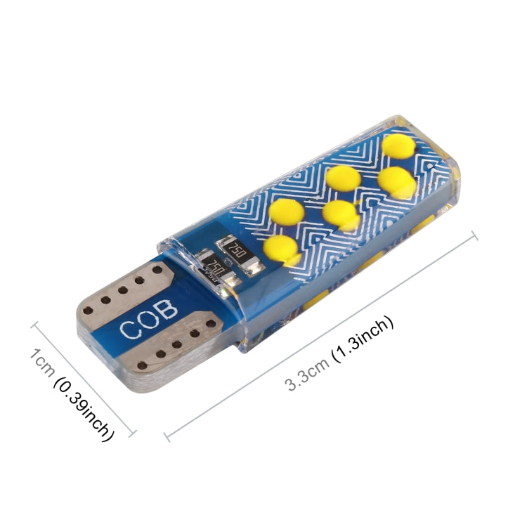10 PCS T10 DC12V / 1.2W Car Clearance Light 12LEDs COB Lamp Beads