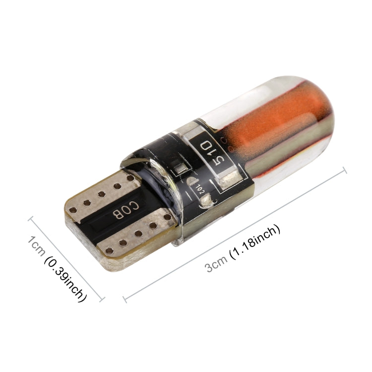 10 PCS T10 DC12V / 1W Car Clearance Light COB Lamp Beads