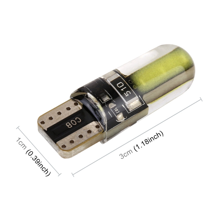 10 PCS T10 DC12V / 1W Car Clearance Light COB Lamp Beads