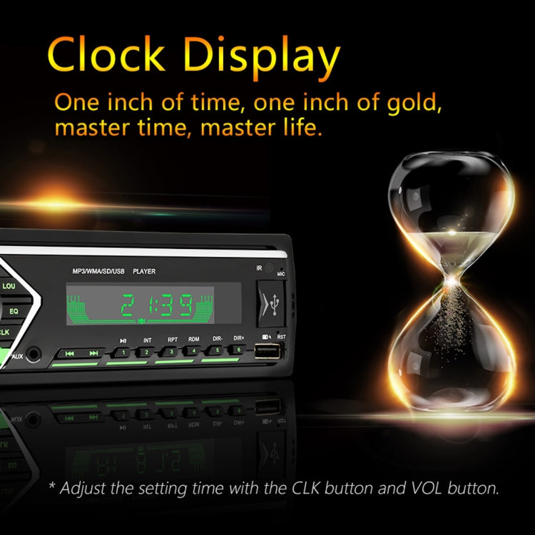 SWM505 Car Radio Receiver MP3 Player with Remote Control, Support FM & Bluetooth & USB & AUX & TF Card