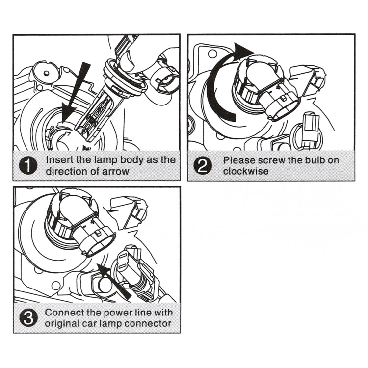 1 Pair 9012 DC9-18V / 20W / 6000K / 3000LM Car LED CSP Lamp Beads Headlight
