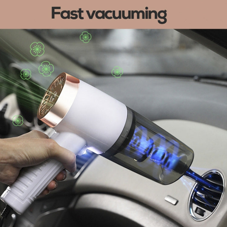 3 in 1 Car Dry and Wet Vacuum Cleaner with Aromatherapy + LED Lighting Function
