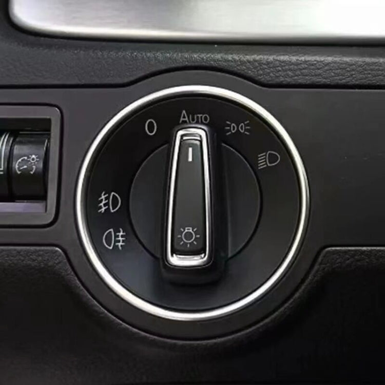 Car Headlight Switch Decorative Ring for Volkswagen Golf