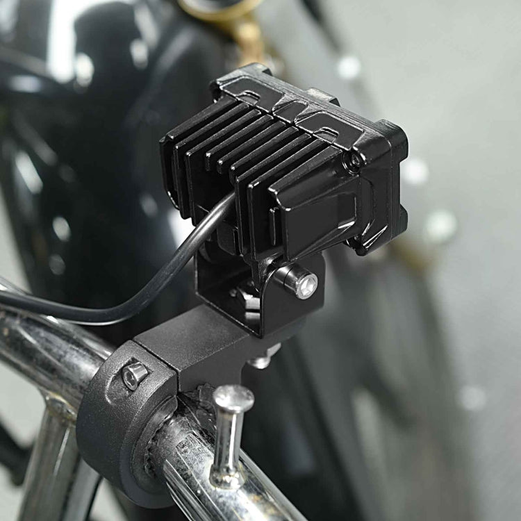 ZH-1583A1 External Waterproof Double Lamp Bead LED Headlight Square Dragon Button Type