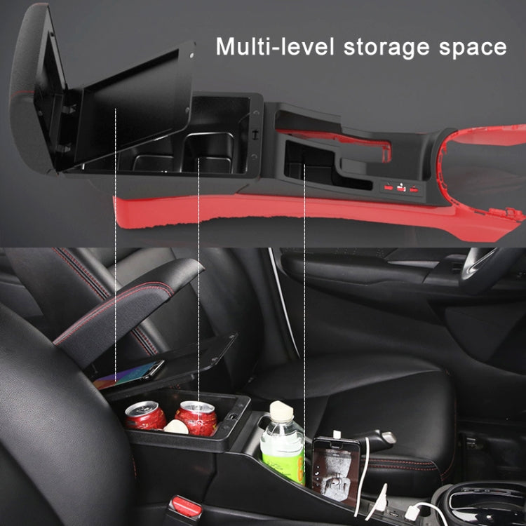 Car Modification Center Armrest Box Microfiber Leather Type for Honda Fit 2014-2020