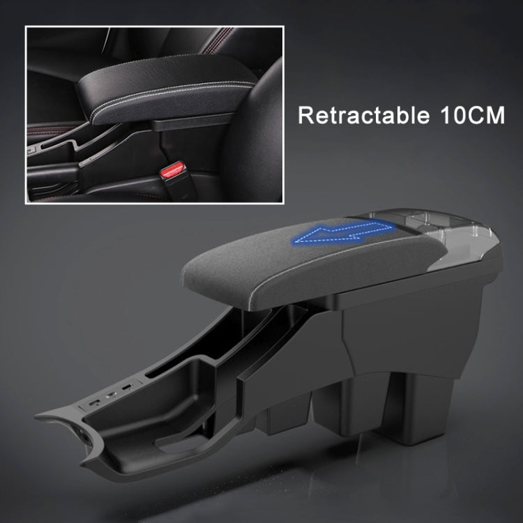 Car Modification Center Armrest Box Microfiber Leather Type for Honda Fit 2014-2020