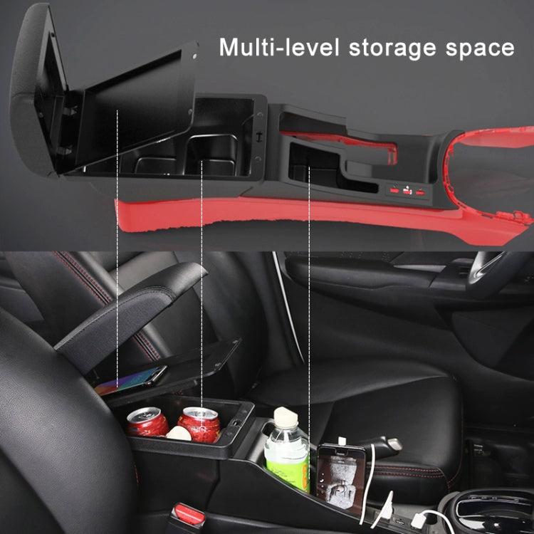 Car Modification Center Armrest Box Microfiber Leather Type for Honda Fit 2014-2020