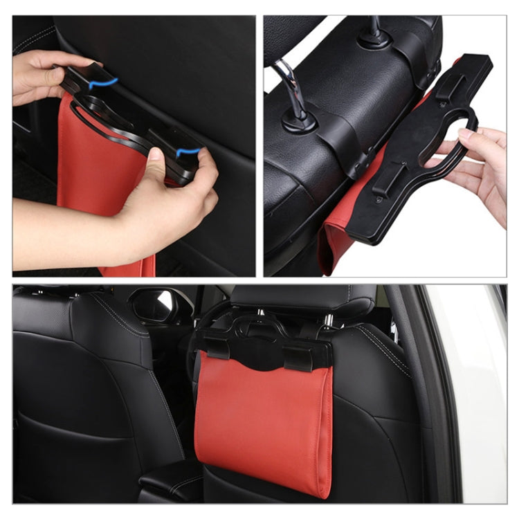 Car Multi-functional Hanging Front Trash Can with LED Light, 28 x 18cm
