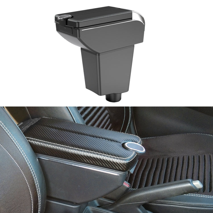 Car Center Armrest Box Plating Double Open Microfiber Leather Type for Renault Captur Clio4 2014