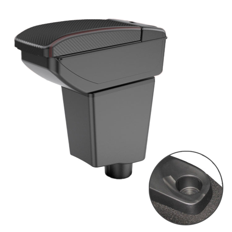 Car Center Armrest Box Carbon Fiber Leather Type for Renault Captur Clio4 2014