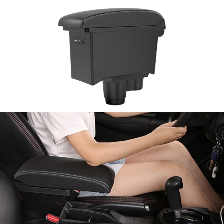 Car Center Armrest Box Microfiber Leather Type for Renault Duster 2019