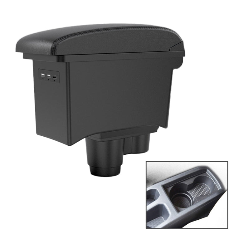 Car Center Armrest Box Microfiber Leather Type for Renault Duster 2019