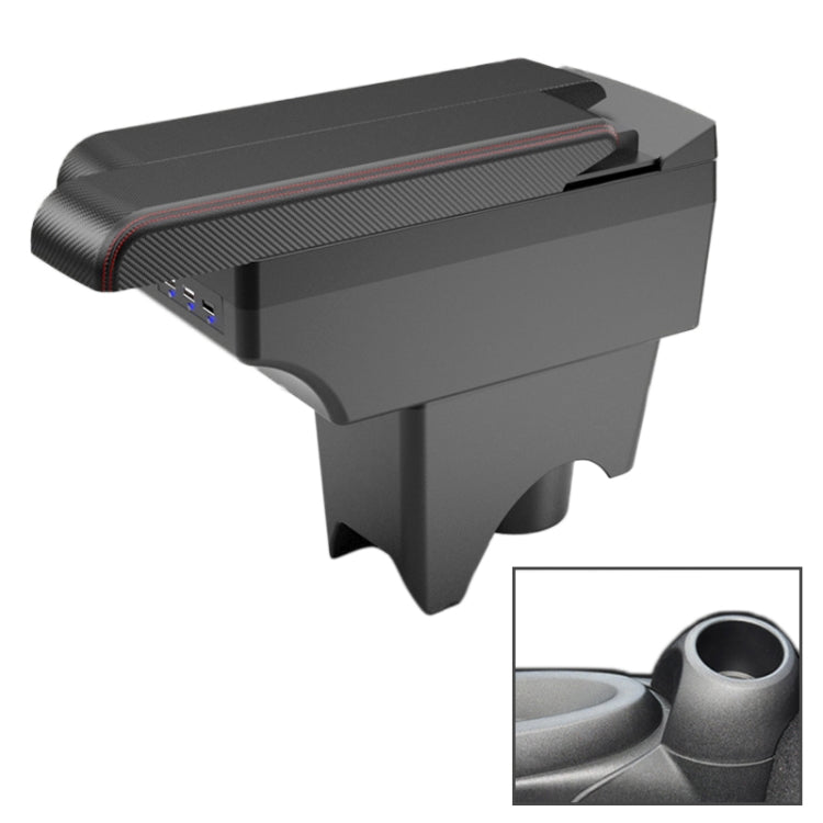 Car Center Armrest Box Side Slip Carbon Fiber Leather Type for BMW mini Cooper 2022